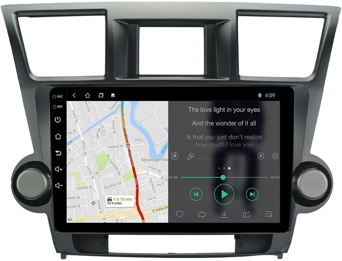 Toyota Highlander radio upgrade 2008-2014 Android Navigation