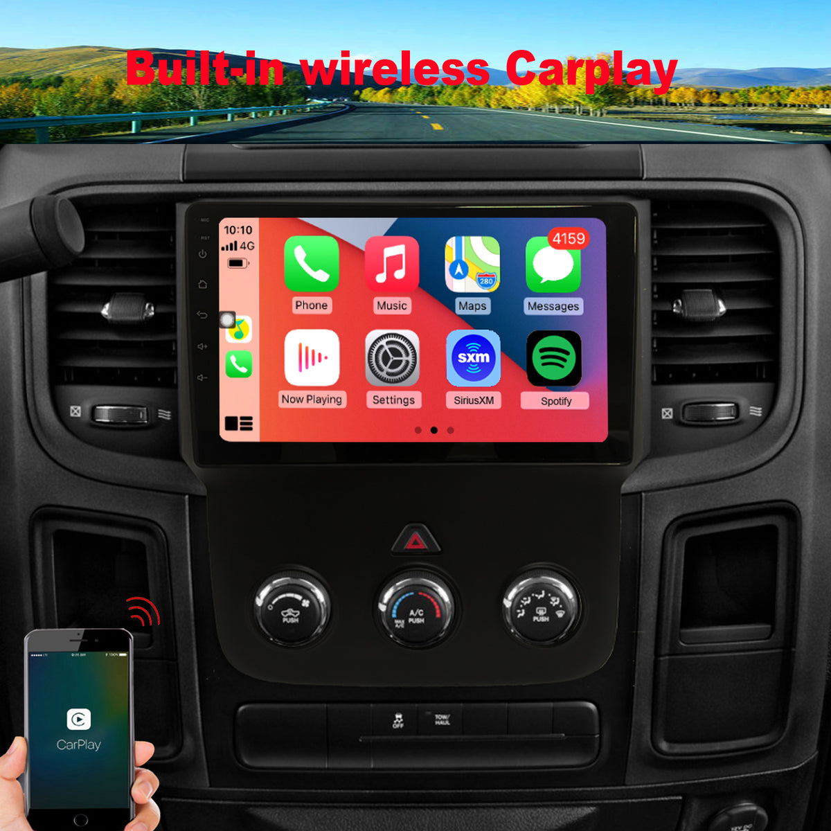 RAM 1500 2500 3500 Radio Upgrade 2013-2018 Android