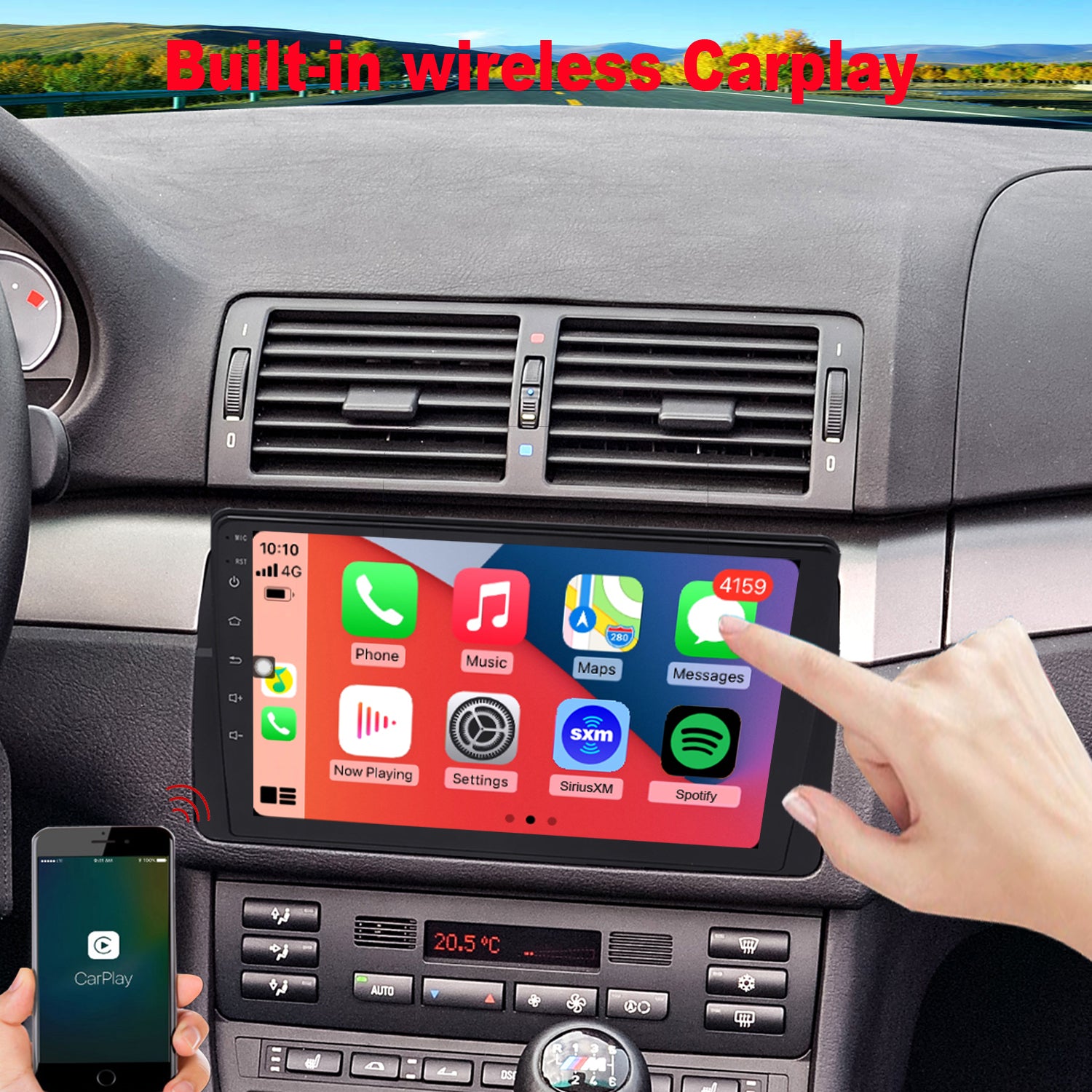 BMW 3 Series radio upgrade E46 1998-2005 Android Navigation Carplay –  Topdisplay