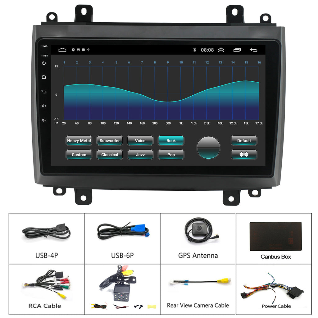 QLED 8core CPU for Cadillac CTS SRX Radio Upgrade 2003-2007,Android Stereo Navigation System Replacement,Steering Wheel Control,9inch 1280 * 720 IPS Screen,Support Carplay and Android Auto