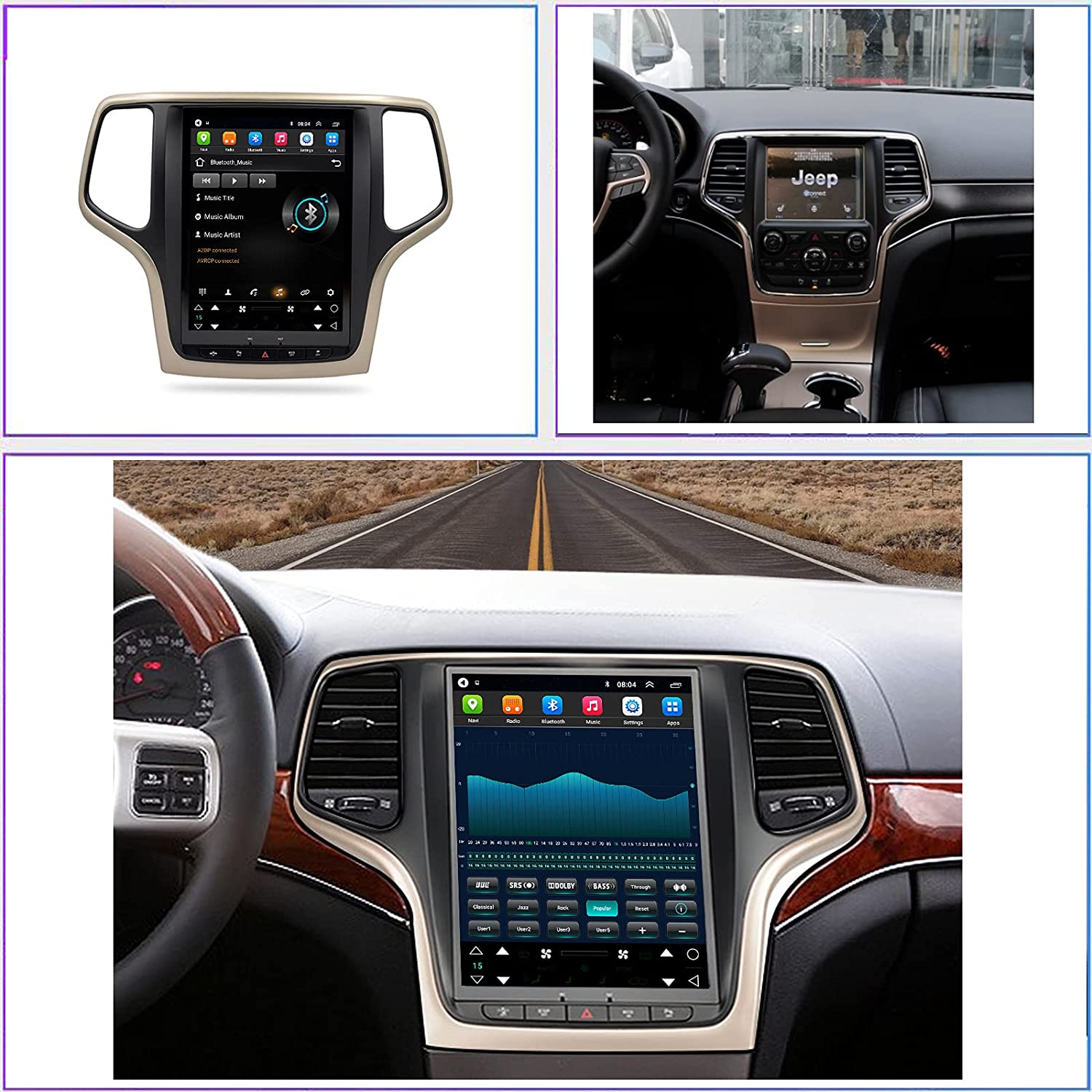 Android Radio Stereo for Jeep Grand Cherokee 2014-2017 Navigation