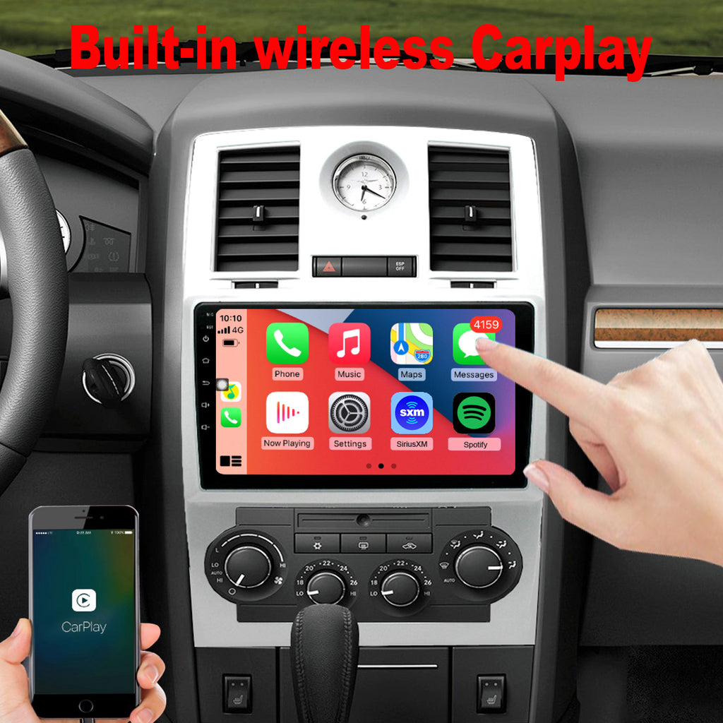 Chrysler 300 300C 2005 2006 2007 2008 2009 2010 Android Stereo GPS Navigation Wireless Carplay Bluetooth WiFi Free Rear Camera